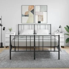 Nachttische 2 Stk. Holzwerkstoff weiß 40x35x69 cm von vidaXL, Nachttische - Ref: Foro24-826941, Preis: 111,88 €, Rabatt: %