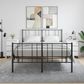 Nachttische 2 Stk. Holzwerkstoff weiß 40x35x69 cm von vidaXL, Nachttische - Ref: Foro24-826941, Preis: 113,28 €, Rabatt: %
