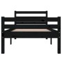 Estructura de cama madera maciza negro 90x200 cm de vidaXL, Camas y somieres - Ref: Foro24-814808, Precio: 106,87 €, Descuent...