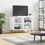 Glossy white engineered wood TV cabinet 69.5x30x50 cm by vidaXL, TV Furniture - Ref: Foro24-826966, Price: 45,15 €, Discount: %