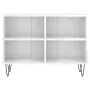 Glossy white engineered wood TV cabinet 69.5x30x50 cm by vidaXL, TV Furniture - Ref: Foro24-826966, Price: 45,15 €, Discount: %