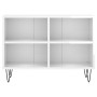 Hochglanzweißer TV-Schrank aus Holzwerkstoff, 69,5 x 30 x 50 cm von vidaXL, TV-Möbel - Ref: Foro24-826966, Preis: 45,71 €, Ra...