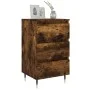 Mesitas noche 2 uds madera ingeniería roble ahumado 40x35x69 cm de vidaXL, Mesitas de noche - Ref: Foro24-826919, Precio: 96,...