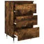 Mesitas noche 2 uds madera ingeniería roble ahumado 40x35x69 cm de vidaXL, Mesitas de noche - Ref: Foro24-826919, Precio: 96,...