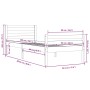 Estructura de cama madera maciza negro 90x200 cm de vidaXL, Camas y somieres - Ref: Foro24-814808, Precio: 106,87 €, Descuent...