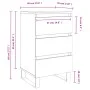 Nachttische, 2 Stück, glänzendes weißes Holzwerkstoff, 40 x 35 x 69 cm von vidaXL, Nachttische - Ref: Foro24-826945, Preis: 1...