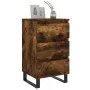 Mesitas noche 2 uds madera ingeniería roble ahumado 40x35x69 cm de vidaXL, Mesitas de noche - Ref: Foro24-826951, Precio: 108...