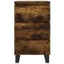 Mesitas noche 2 uds madera ingeniería roble ahumado 40x35x69 cm de vidaXL, Mesitas de noche - Ref: Foro24-826951, Precio: 108...