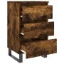 Mesitas noche 2 uds madera ingeniería roble ahumado 40x35x69 cm de vidaXL, Mesitas de noche - Ref: Foro24-826951, Precio: 108...