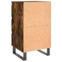 Mesitas noche 2 uds madera ingeniería roble ahumado 40x35x69 cm de vidaXL, Mesitas de noche - Ref: Foro24-826951, Precio: 108...