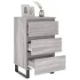 Mesita de noche 2 uds madera ingeniería gris Sonoma 40x35x69 cm de vidaXL, Mesitas de noche - Ref: Foro24-826953, Precio: 119...