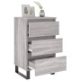 Nachttisch 2 Stk. Sonoma graues Holzwerkstoff 40x35x69 cm von vidaXL, Nachttische - Ref: Foro24-826953, Preis: 121,61 €, Raba...