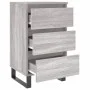 Mesita de noche 2 uds madera ingeniería gris Sonoma 40x35x69 cm de vidaXL, Mesitas de noche - Ref: Foro24-826953, Precio: 119...