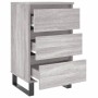 Nachttisch 2 Stk. Sonoma graues Holzwerkstoff 40x35x69 cm von vidaXL, Nachttische - Ref: Foro24-826953, Preis: 121,61 €, Raba...
