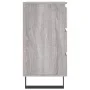 Mesita de noche 2 uds madera ingeniería gris Sonoma 40x35x69 cm de vidaXL, Mesitas de noche - Ref: Foro24-826953, Precio: 119...