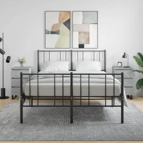 Nightstands 2 pcs concrete gray engineered wood 40x35x69 cm by vidaXL, Nightstands - Ref: Foro24-826949, Price: 108,45 €, Dis...