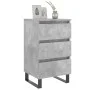 Mesitas noche 2 uds madera ingeniería gris hormigón 40x35x69 cm de vidaXL, Mesitas de noche - Ref: Foro24-826949, Precio: 108...