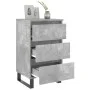 Mesitas noche 2 uds madera ingeniería gris hormigón 40x35x69 cm de vidaXL, Mesitas de noche - Ref: Foro24-826949, Precio: 108...