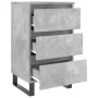 Mesitas noche 2 uds madera ingeniería gris hormigón 40x35x69 cm de vidaXL, Mesitas de noche - Ref: Foro24-826949, Precio: 108...