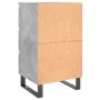 Mesitas noche 2 uds madera ingeniería gris hormigón 40x35x69 cm de vidaXL, Mesitas de noche - Ref: Foro24-826949, Precio: 108...