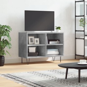 Mueble de TV madera de ingeniería gris hormigón 69,5x30x50 cm