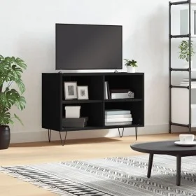 Engineered wood TV stand in black, 69.5x30x50 cm by vidaXL, TV Furniture - Ref: Foro24-826965, Price: 42,73 €, Discount: %