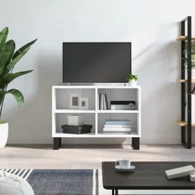 Weißer TV-Schrank aus Holzwerkstoff, 69,5 x 30 x 50 cm von vidaXL, TV-Möbel - Ref: Foro24-826972, Preis: 47,87 €, Rabatt: %