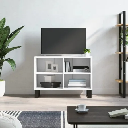 Weißer TV-Schrank aus Holzwerkstoff, 69,5 x 30 x 50 cm von vidaXL, TV-Möbel - Ref: Foro24-826972, Preis: 47,80 €, Rabatt: %
