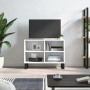 Weißer TV-Schrank aus Holzwerkstoff, 69,5 x 30 x 50 cm von vidaXL, TV-Möbel - Ref: Foro24-826972, Preis: 48,46 €, Rabatt: %
