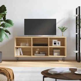 Mueble de TV madera de ingeniería roble Sonoma 103,5x30x50 cm