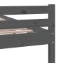 Estructura de cama madera maciza gris 120x200 cm de vidaXL, Camas y somieres - Ref: Foro24-814816, Precio: 118,77 €, Descuent...