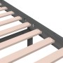 Gray solid wood bed frame 120x200 cm by vidaXL, Beds and slatted bases - Ref: Foro24-814816, Price: 118,77 €, Discount: %