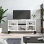 Mueble de TV madera de ingeniería blanco brillo 103,5x30x50 cm de vidaXL, Muebles TV - Ref: Foro24-826998, Precio: 65,10 €, D...