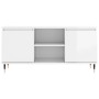 Hochglanzweißer TV-Schrank aus Holzwerkstoff, 104 x 35 x 50 cm von vidaXL, TV-Möbel - Ref: Foro24-827006, Preis: 67,32 €, Rab...