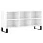 Mueble de TV madera de ingeniería blanco brillo 103,5x30x50 cm de vidaXL, Muebles TV - Ref: Foro24-826998, Precio: 65,10 €, D...