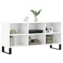 Mueble de TV madera de ingeniería blanco brillo 103,5x30x50 cm de vidaXL, Muebles TV - Ref: Foro24-826998, Precio: 65,10 €, D...