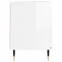 Hochglanzweißer TV-Schrank aus Holzwerkstoff, 104 x 35 x 50 cm von vidaXL, TV-Möbel - Ref: Foro24-827006, Preis: 67,32 €, Rab...