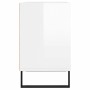 Hochglanzweißer TV-Schrank aus Holzwerkstoff, 103,5 x 30 x 50 cm von vidaXL, TV-Möbel - Ref: Foro24-826998, Preis: 66,03 €, R...