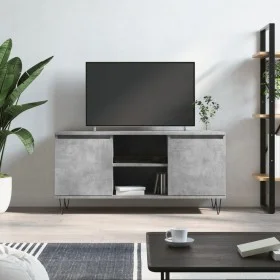 Concrete gray engineered wood TV cabinet 104x35x50 cm by vidaXL, TV Furniture - Ref: Foro24-827016, Price: 63,15 €, Discount: %