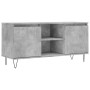 Betongrauer TV-Schrank aus Holzwerkstoff, 104 x 35 x 50 cm von vidaXL, TV-Möbel - Ref: Foro24-827016, Preis: 63,94 €, Rabatt: %