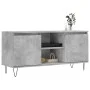 Mueble de TV madera de ingeniería gris hormigón 104x35x50 cm de vidaXL, Muebles TV - Ref: Foro24-827016, Precio: 63,15 €, Des...