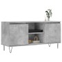 Mueble de TV madera de ingeniería gris hormigón 104x35x50 cm de vidaXL, Muebles TV - Ref: Foro24-827016, Precio: 63,94 €, Des...
