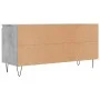 Mueble de TV madera de ingeniería gris hormigón 104x35x50 cm de vidaXL, Muebles TV - Ref: Foro24-827016, Precio: 63,15 €, Des...
