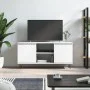 Mueble de TV madera de ingeniería blanco 104x35x50 cm de vidaXL, Muebles TV - Ref: Foro24-827012, Precio: 65,63 €, Descuento: %
