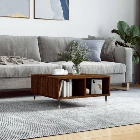 Couchtisch aus braunem Eichenholzwerkstoff, 60 x 60 x 30 cm von vidaXL, Couchtisch - Ref: Foro24-827035, Preis: 55,47 €, Raba...