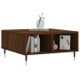 Brown oak engineered wood coffee table 60x60x30 cm by vidaXL, Coffee table - Ref: Foro24-827035, Price: 56,23 €, Discount: %