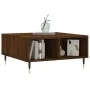 Brown oak engineered wood coffee table 60x60x30 cm by vidaXL, Coffee table - Ref: Foro24-827035, Price: 55,44 €, Discount: %