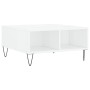 Glossy white engineered wood coffee table 60x60x30 cm by vidaXL, Coffee table - Ref: Foro24-827038, Price: 46,83 €, Discount: %