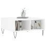 Mesa de centro madera de ingeniería blanco brillo 60x60x30 cm de vidaXL, Mesas de centro - Ref: Foro24-827038, Precio: 46,34 ...