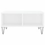 Glossy white engineered wood coffee table 60x60x30 cm by vidaXL, Coffee table - Ref: Foro24-827038, Price: 46,83 €, Discount: %